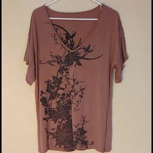 Pale Purple Dolman Sleeve Shirt